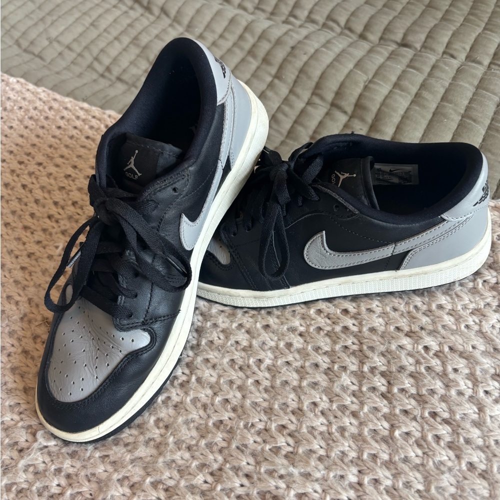 Nike Air Jordan Low Black & Grey Men's Sneakers - Classic Two-Tone